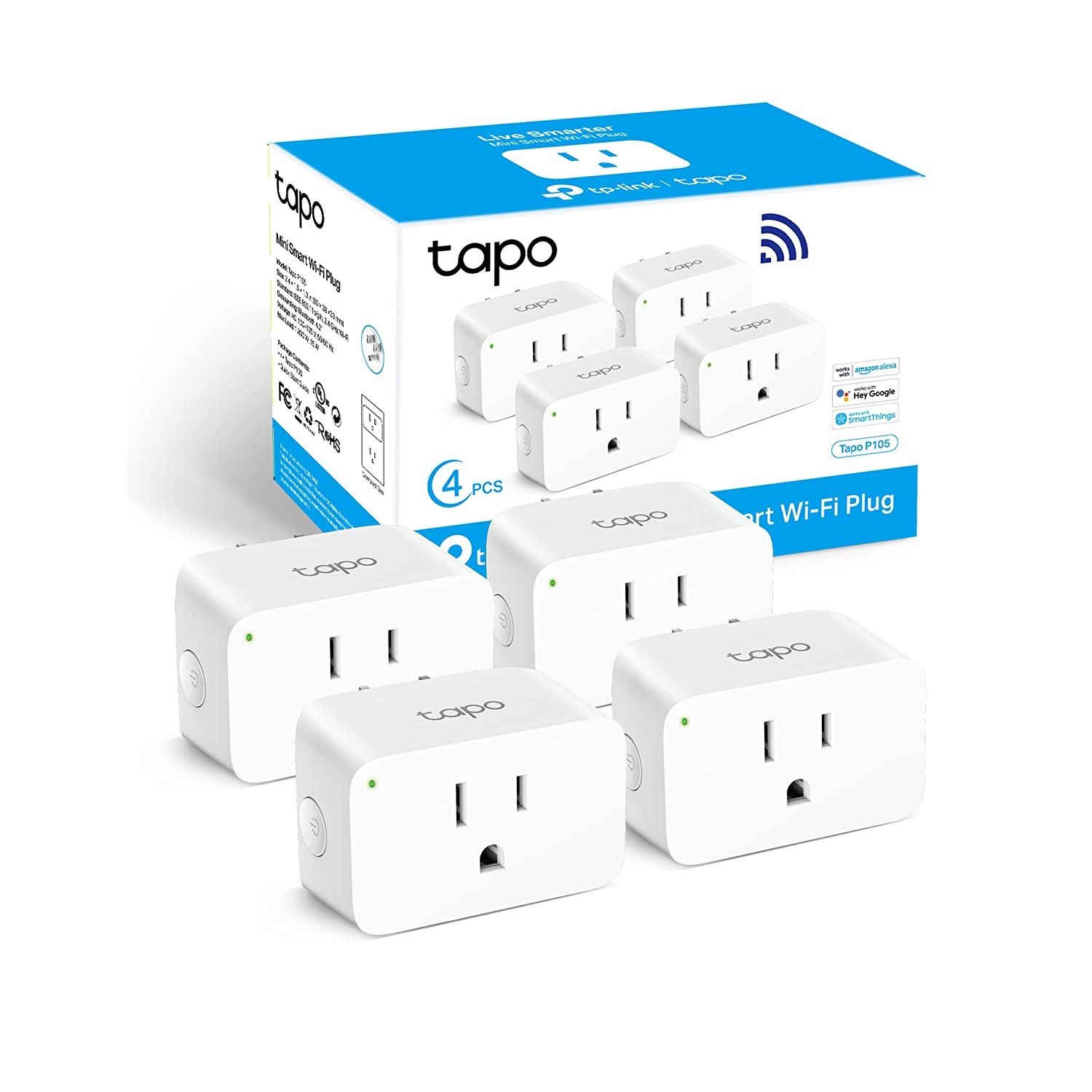 TP-Link Tapo Smart Plug Mini 15A, enchufe Wi-Fi para el hogar