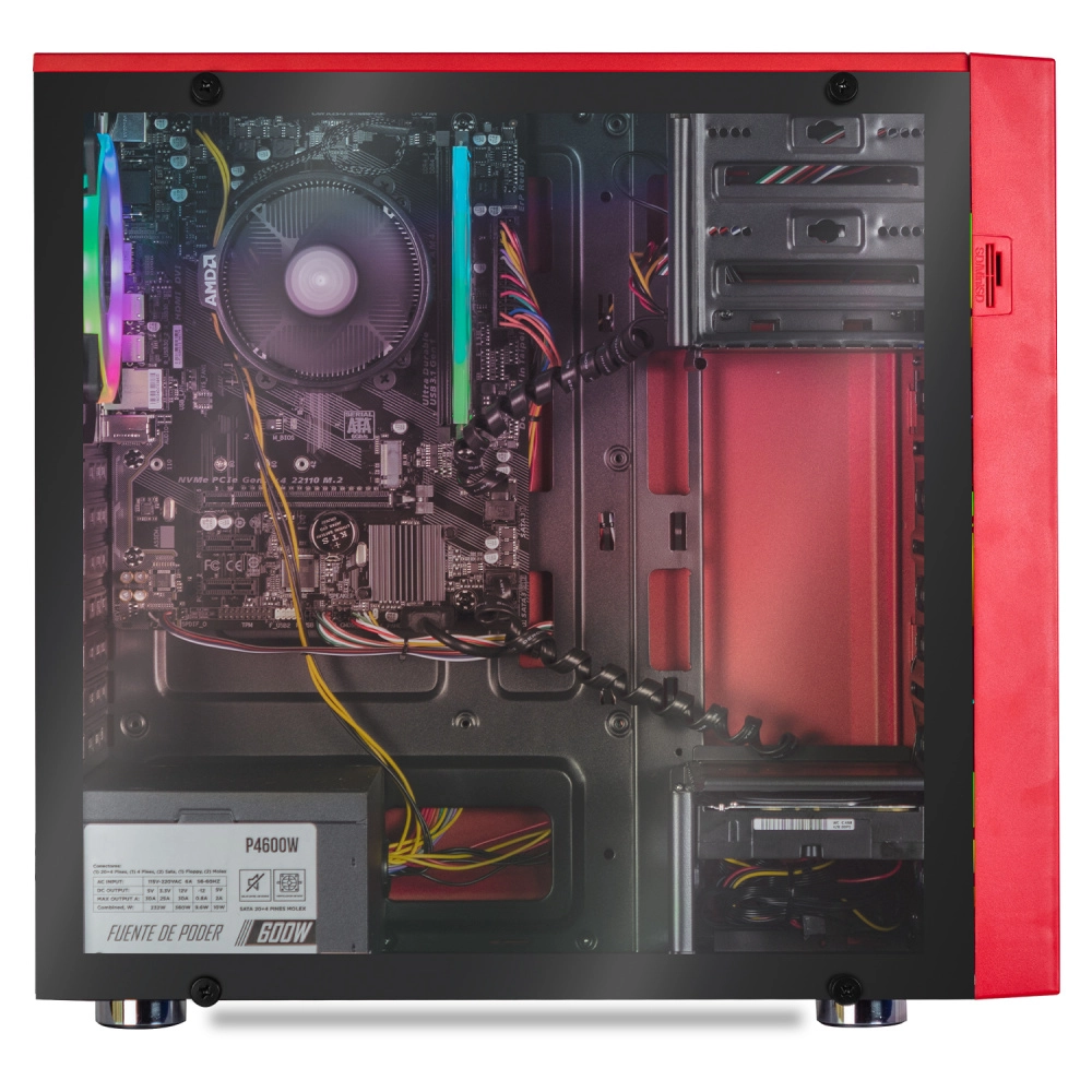 Computadora Gamer CM-50101 / AMD Ryzen 5 4600G 3.70GHz / 16GB / 2TB + 240GB SSD / incluye Monitor de 27", Teclado y Mouse