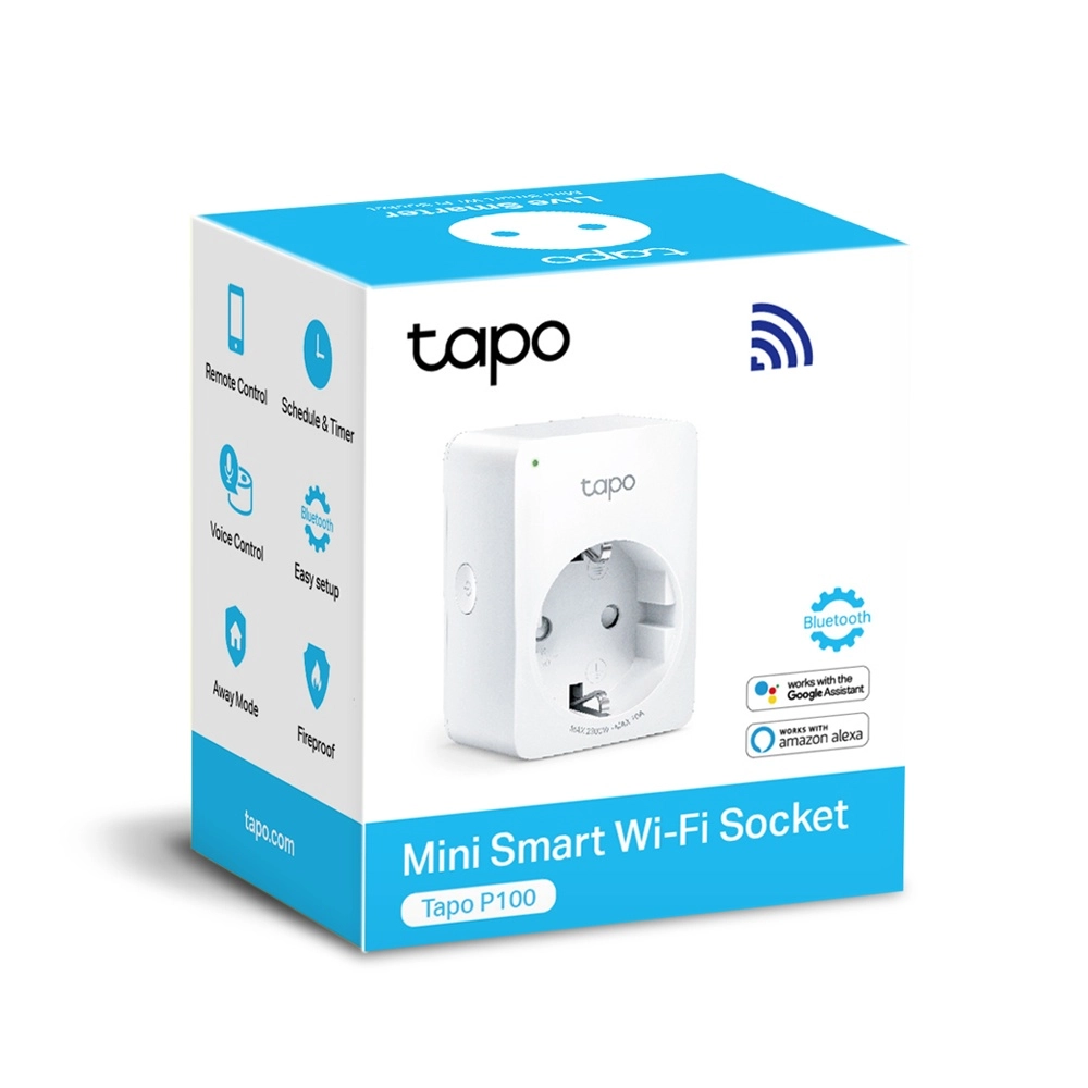 Tapo P100, Mini Enchufe Wi-Fi Inteligente de Ahorro Energético